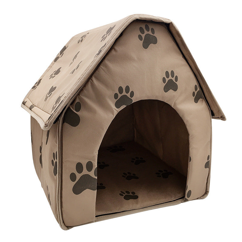 Foldable Pet House Bed